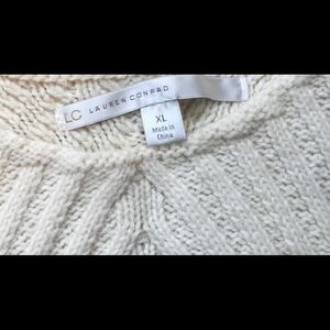 Cold shoulder sweater